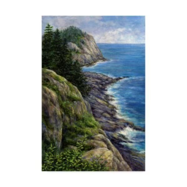 John Morrow 'Rock and the Sea' Canvas Art, 22x32, Trademark Fine Art, Mfr#: ALI21331-C2232GG